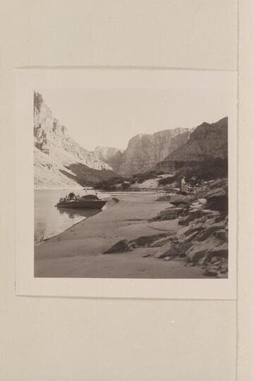 Camp at right bank near Mile 210