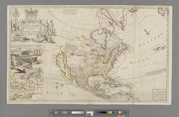 To the Right Honourable John Lord Sommers.; This Map of North America According to the Newest and most Exact Observations is most Humbly Dedicated by your Lordship's most humble Servant Herman Moll Geographer