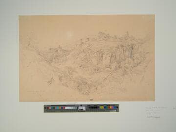 Vue de la ville de Cremieu près de Moutures