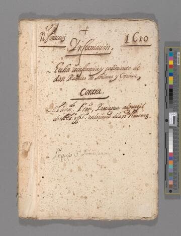 Information presented at the request of Ramiro de Arellano y Córdova against Francisco Paniagua