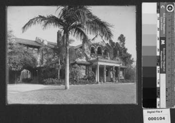 Front, side view of The Bivouac, home of Harrison Gray Otis