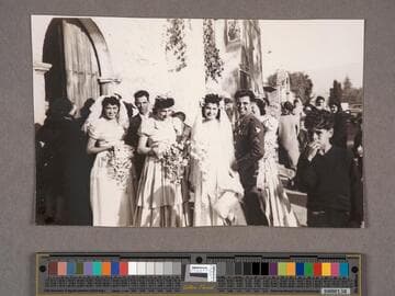 Lugo family papers, box 6, folder 2, Photographs -- Rosita and Vincent Lugo's wedding, 1943