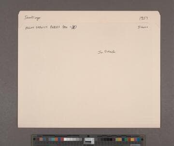 Pillot family papers, folder 08, Santiago, 1857