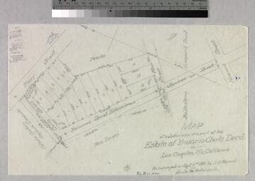 Map of the Subdivision of a part of the Estate of Ynuario Avila Dec'd