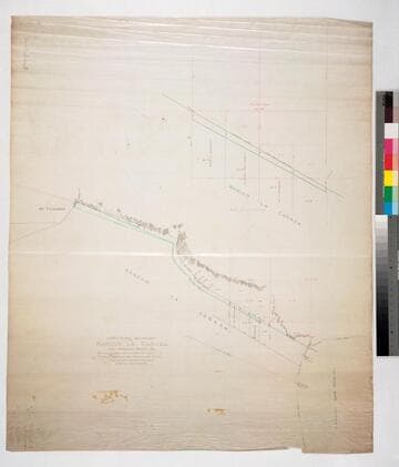 Northern boundary of Rancho La Cañada