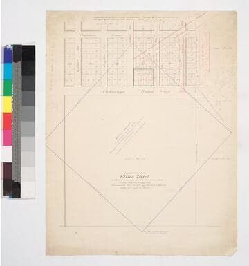 Location of the Elias Tract with reference to 35 acre Donation Lots