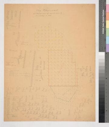 The Raymond: calculation of earth work finished Apr. 11, 1884