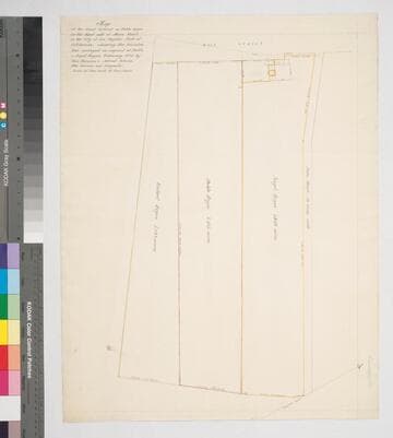 Map of the Tract of Land of Pablo Reyes on the East side of Main Street