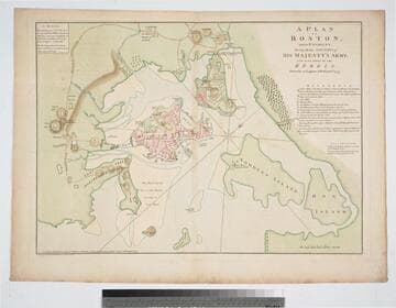 Plan of Boston and its Environs during the true Situation of His Majesty's Army. and also those of the Rebels