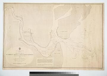 North America East Coast Georgia. Preliminary Chart of St. Simon's Sound and Brunswick Harbour from the United States Coast Survey. 1857