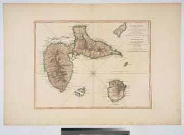 Guadaloupe, Done from Actual Surveys and Observations of the English, whilst the Island was in their possession with material Improvements added since the Conquest of 1794 to those made by Thomas Jefferys Geographer to the King