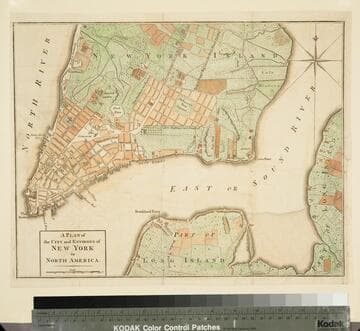 Plan of the City and Environs of New York in North America