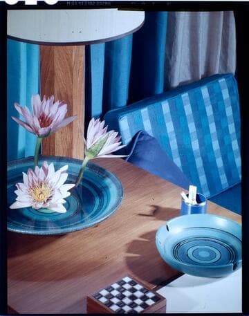 [Unidentified tableware and table settings]