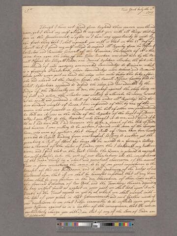 Hyde, Edward, afterwards 3d Earl of Clarendon. Letter to William Blathwayt