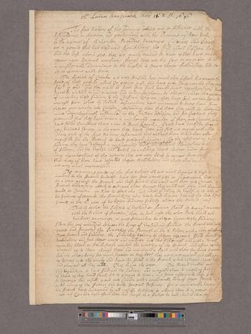 Van Schaick, Lavinas (Lovinus). Report on Indian affairs in North America