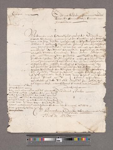 Admiralty Court, Amsterdam. Proceedings re Ship Judith