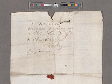 Werden, Sir John. Letter to William Blathwayt