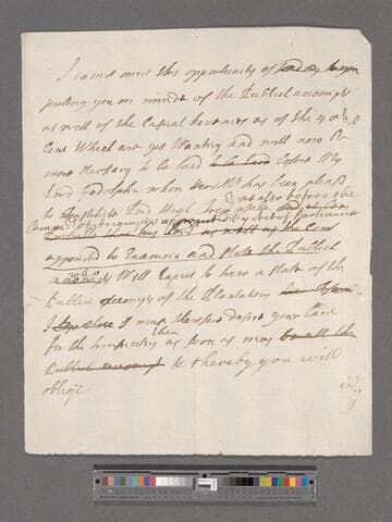 Blathwayt, William? Letter to ----- Perry