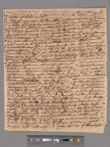 Opie, Amelia (Alderson).  Letter to Thomas Brightwell