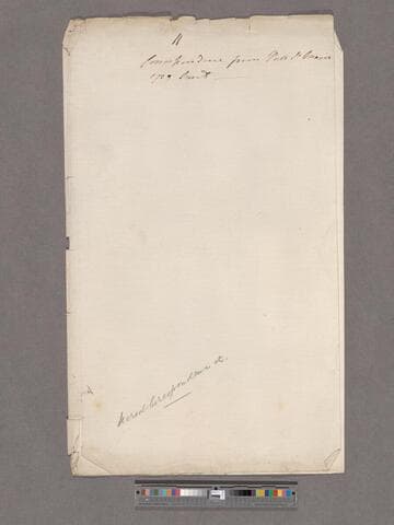 Wrapper: "Correspondence from Port St. Marie 1729 Sent."