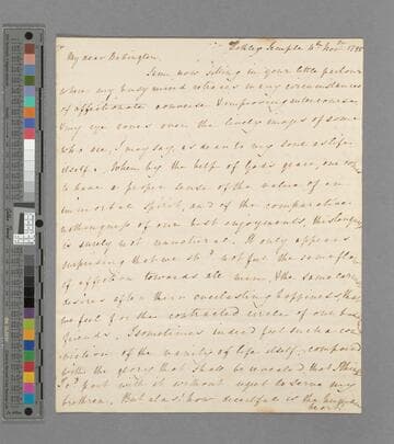 Zachary Macaulay. Letter to Thomas Babington