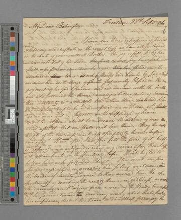 Zachary Macaulay. Letter to Thomas Babington