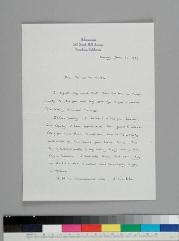 Dutch astronomer Jan Oort writes to EPH