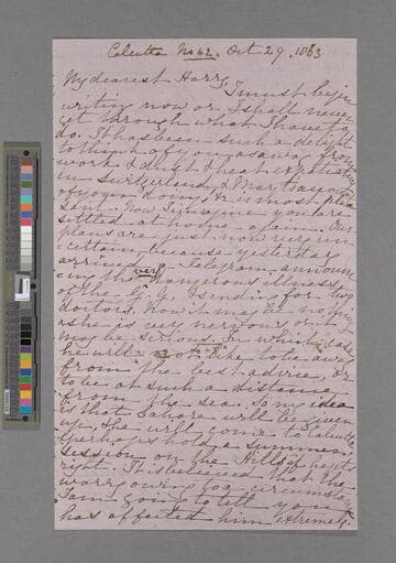 Hannah More (Macaulay) Trevelyan, Lady. Letter to Henry Thurston Holland, after Viscount Knutsford