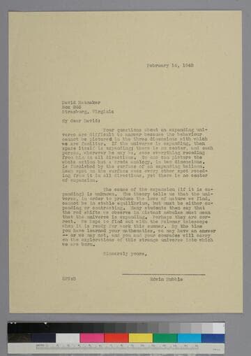 EPH writes to David Hatmaker