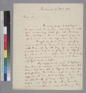 Chapman Johnson, Richmond, letter to Thomas Jefferson, Monticello