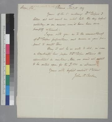 John H. Cocke, Bremo, letter to Thomas Jefferson