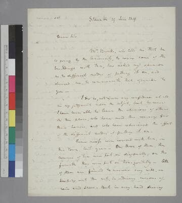 Chapman Johnson, Staunton, letter to Thomas Jefferson, Monticello