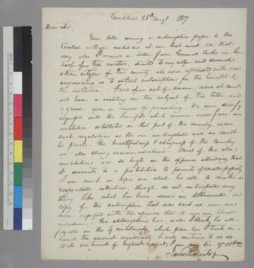 James Pleasants, Goochland, letter to Thomas Jefferson