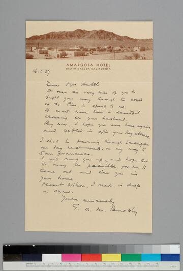 George Buckley writes to GBH