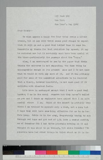 Elmer Davis writes to GBH