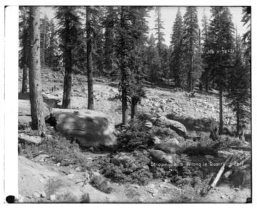 Big Creek Huntington Lake Dams - Stripping & drilling in quarry. Job H