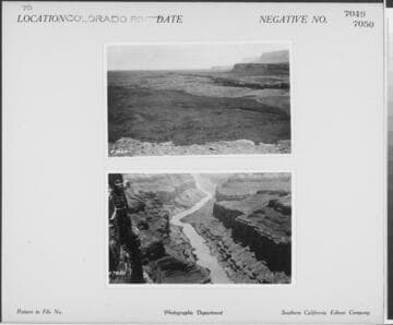 Colorado River - Overview Colorado River from canyon rim