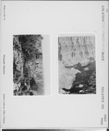 Colorado River - Overview of Colorado River from rim of canyon