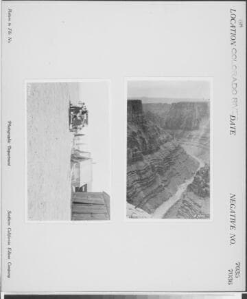 Colorado River - Over view of Colorado River from rim of canyon