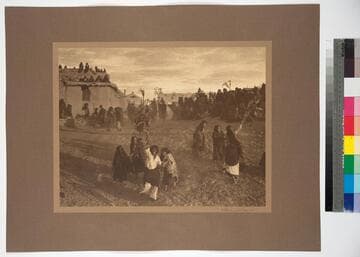 The Corn Scramble after the Snake Race, Pueblo of Oraibi, Arizona