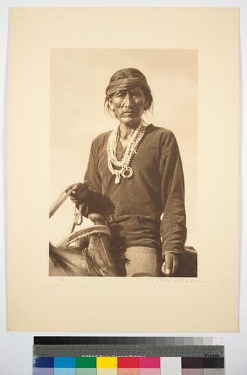 Portrait of Hostine Nez, one of the Navajo judges or councilors