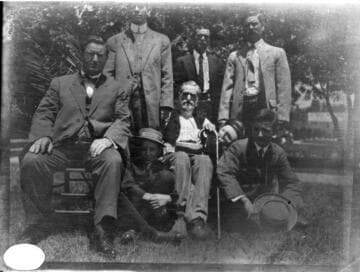 A group portrait of B.F. Pearson and six other men