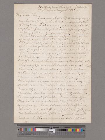 Jay, William. Letter to Thomas Clarkson