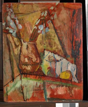 Vase of Flowers with Lemon