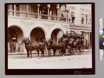Wiley & Greeley's Tallyho, Green Hotel, 1894