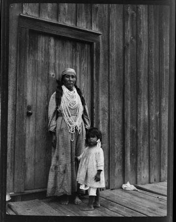 Nellie Ruben and child - Karok