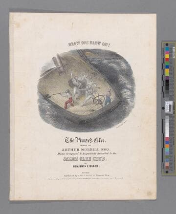 Blow on! Blow on! : the pirate's glee / words by Arthur Morrill Esq ; music composed & respectfully dedicated to the Salem Glee Club by Benjamin F. Baker