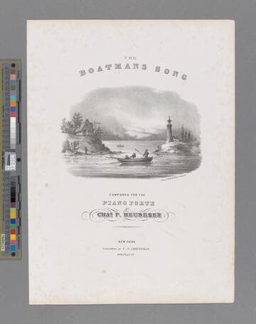 The boatmans song / composed for the piano forte by Chas. F. Heuberer