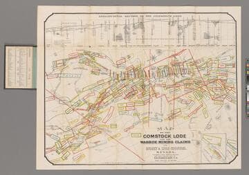 Map of the Comstock Lode and the Washoe Mining Claims in Storey & Lyon Counties, Nevada / Compiled from Official Surveys and other reliable data by T. D. Parkinson, C.E