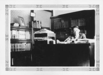 Y. C. Hong in his law office